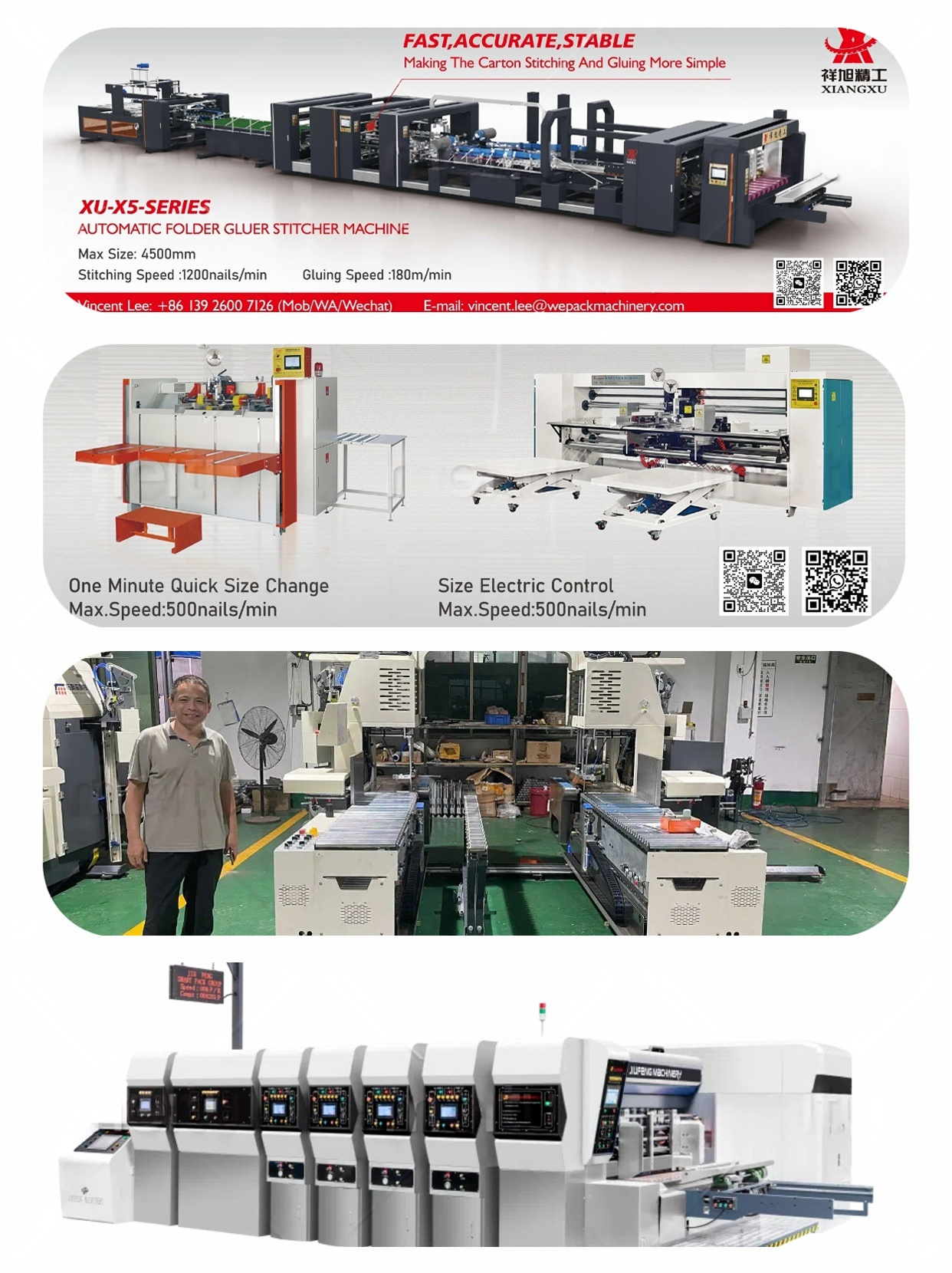 quality Automatic Folder Gluer Stitcher factory