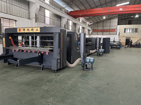 Fully Automatic Carton Folder Gluer Stitcher Machine with Dual Frequency Control