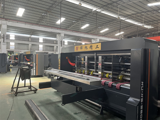 Black Businesses Automatic Carton Folding Machine With Vacuum Feeder