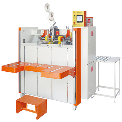 Double Servo Semi Auto Stitcher Machine Applicable 3-10mm  Cardboard Thickness