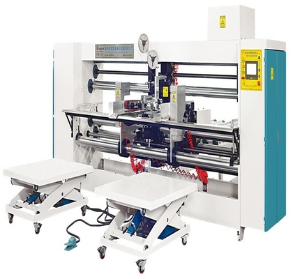 Semi Automatic Double Head Stitching Machine 7180mm 11kw For Corrugated Carton