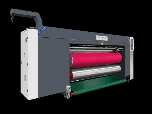 White Color G6-0920 Corrugated Cardboard  Pressure Free Feed Structure Lead Edge Vacuum Transfer 4 Color Printer + Slotter + Die Cutter + Vibrator + Stacker