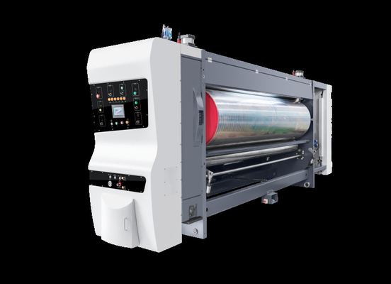 Fully Automatic Steel Flexo Printing Cardboard Box Slotting Die Cutting Machine