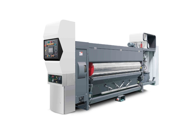 All Comupter Controled G6-0924 Lead Edge Feeder 4 Color Printer + Slotter + Die Cutter +  Folder Gluer Inline