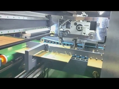 The Stitching Section OF Black Automatic Folder Gluer Stitcher With Dual Stitching for Box Making